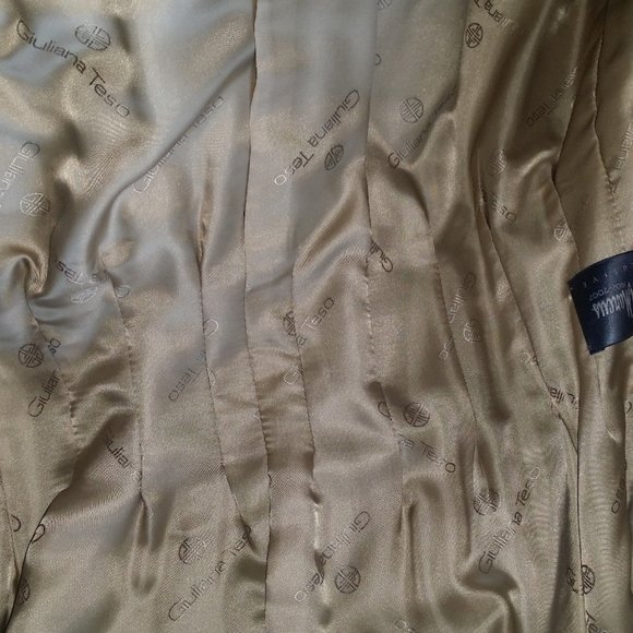 LUXURIOUS SHEARED MINK FUR COAT/JACKET BY GIULIANA TESO WITH RACCOON TRIM - Picture 8 of 11